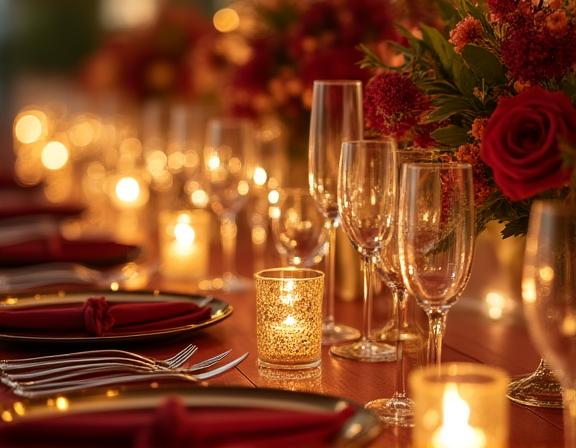 Bespoke Floral Table Setting