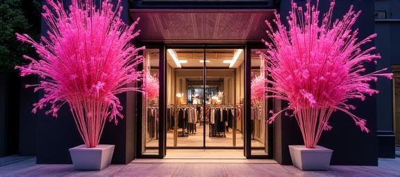 Luxury Boutique Entrance Floral