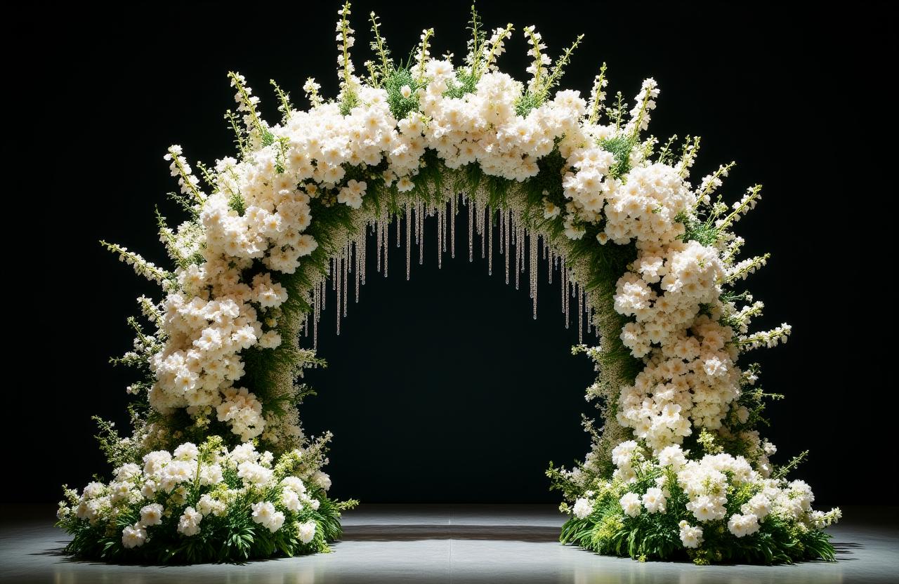 豪華なフローラルイベント装飾